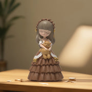 Brown Victorian Lady Doll Figurine | Home Decor | Living Room Decor | Office Decor | Polyresin Victorian Figurine